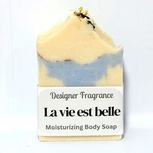 LA VIE EST BELLE designer fragrance gentle creamy face body soap